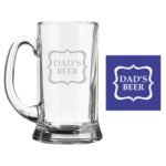 Dads Beer Engraved Beer Mug