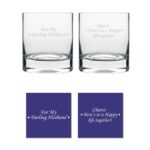 Darling Husband Happy life Together Whiskey Glasses