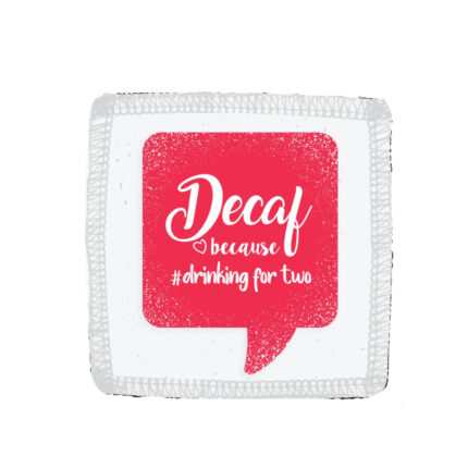 Decaf Because Drinking for Two Mom Coffee Mug - Image 3