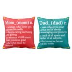 Definition of Mom Dad Cushion Cover Set of 2