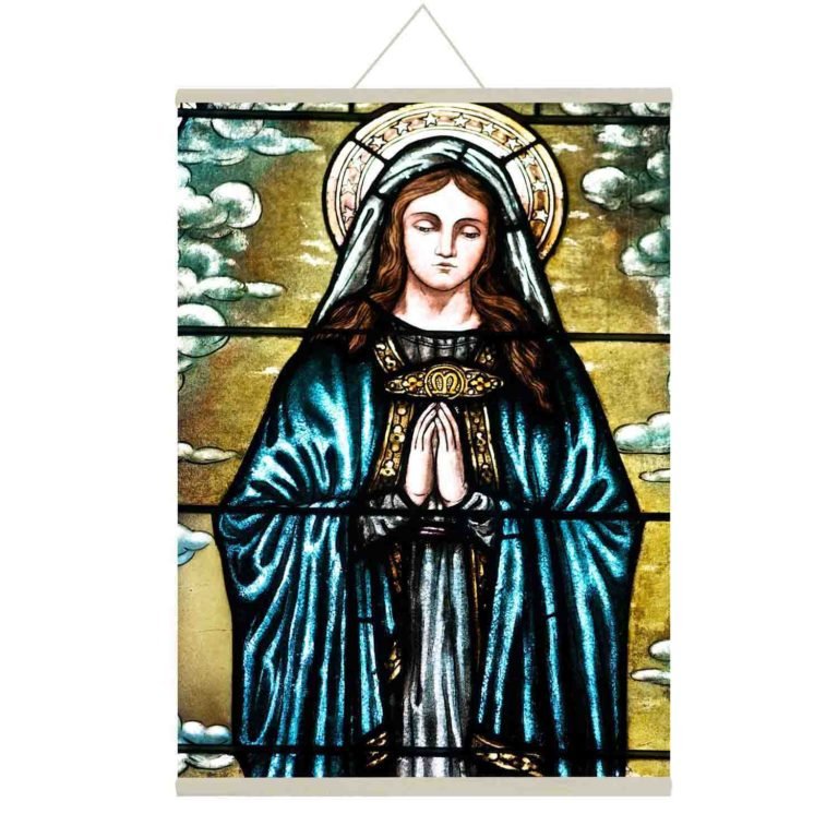 Benevolent Mother Mary Canvas Scroll
