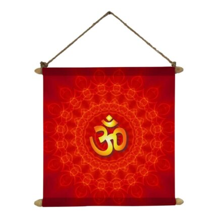 Divine Om Canvas Scroll