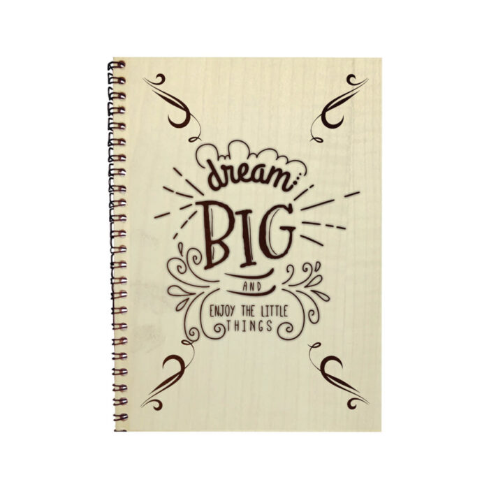 Engraved Dream Big Motivational Diary