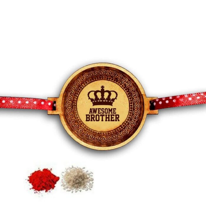 Engraved Awesome Brother Rakhi