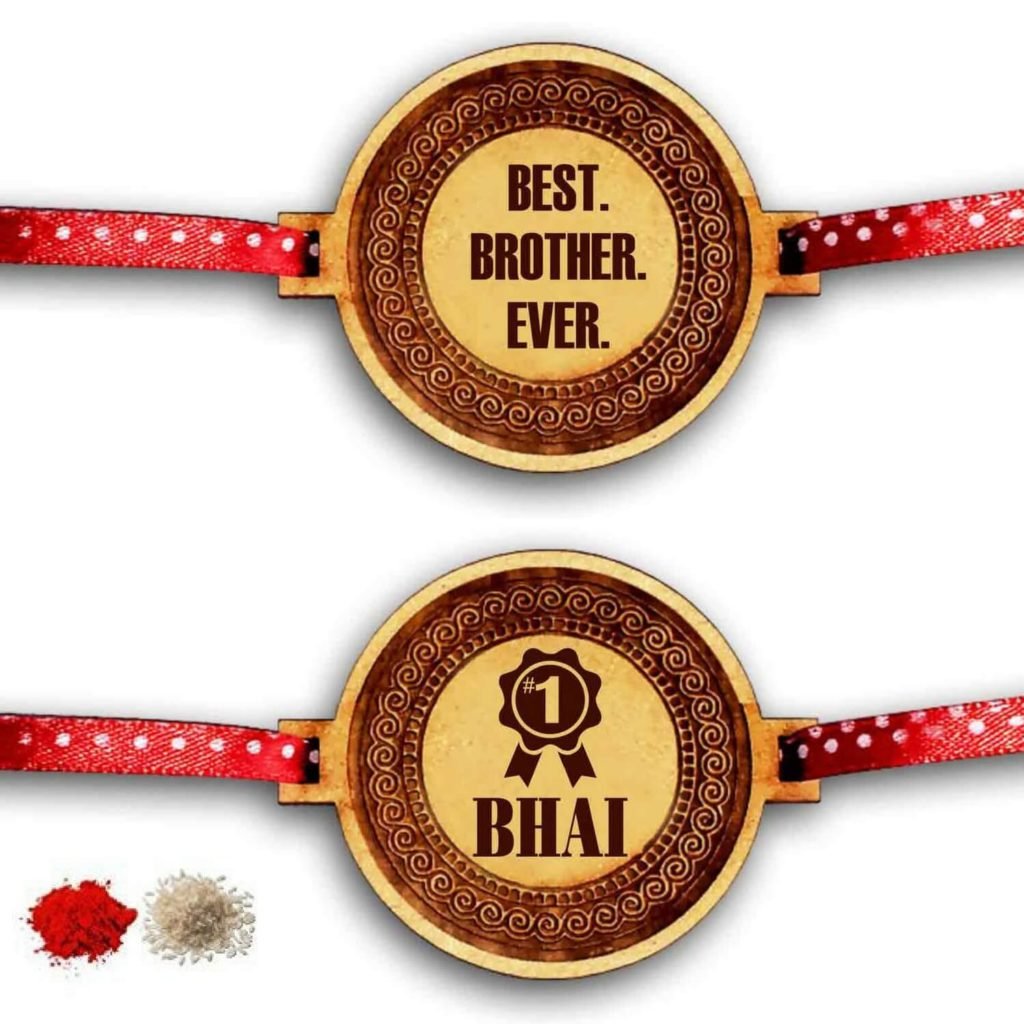 Engraved Best No. 1 Brother Rakhi