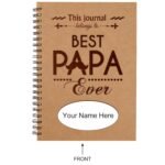 Engraved Best Papa Ever Diary