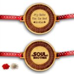 Engraved Best Soul Brothers Rakhi