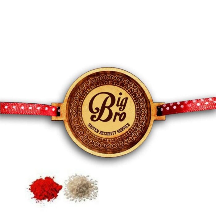 Engraved Big Bro Sister Security Service Rakhi