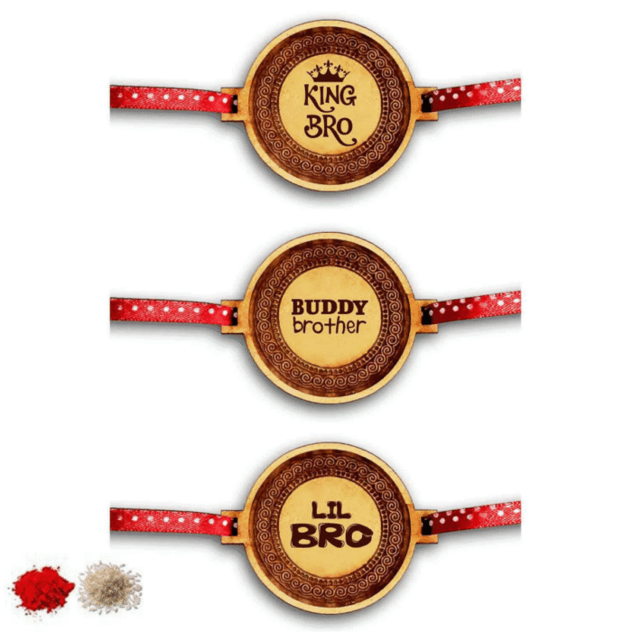 Engraved King Buddy Lil Bro Rakhi