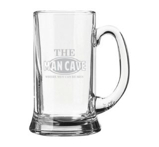Personalized Engraved Man Cave Beer Mug