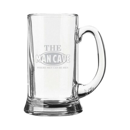 Personalized Engraved Man Cave Beer Mug