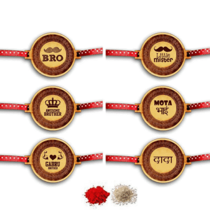 Engraved Mister Awesome Gabru Mota Bhai Brother Rakhi