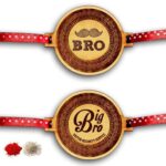 Engraved Moustaches Big Bro Rakhi