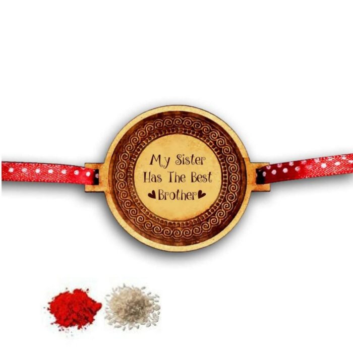Engraved My Sister Has The Best Brother Rakhi
