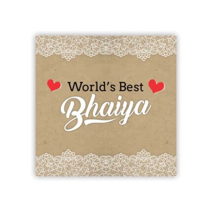 Engraved Funny I Smile I Laugh Bhaiya Bhabhi Glass Tea Cups with Rakhi