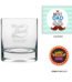Engraved Worlds Best Dad Whiskey Glass with Fridge Magnet