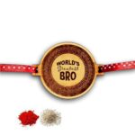 Engraved Worlds Greatest Bro Rakhi for Brother