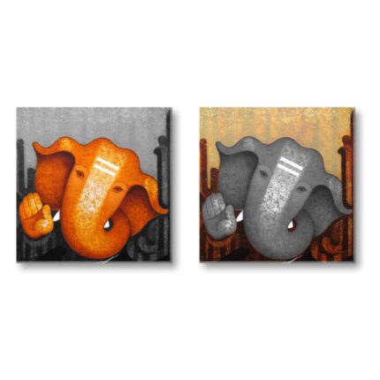 Euphoric Ganesha Canvas Frame
