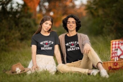 Worlds Best Bhaiya Bhbahi Couple T-shirt