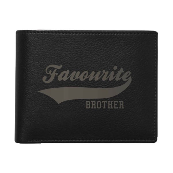Favourite Brother Men's Leather Wallet for Brother