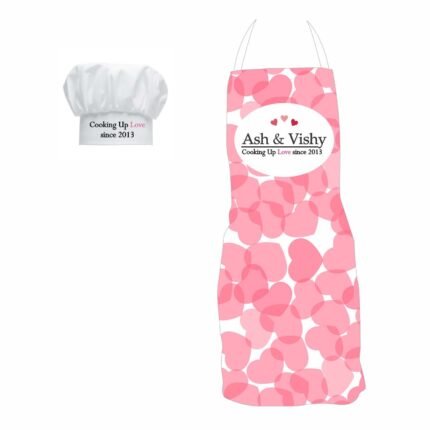 Personalized Romantic Cookin Up Love Anniversary Apron
