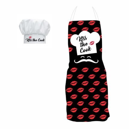 Romantic Kiss The Cook Apron