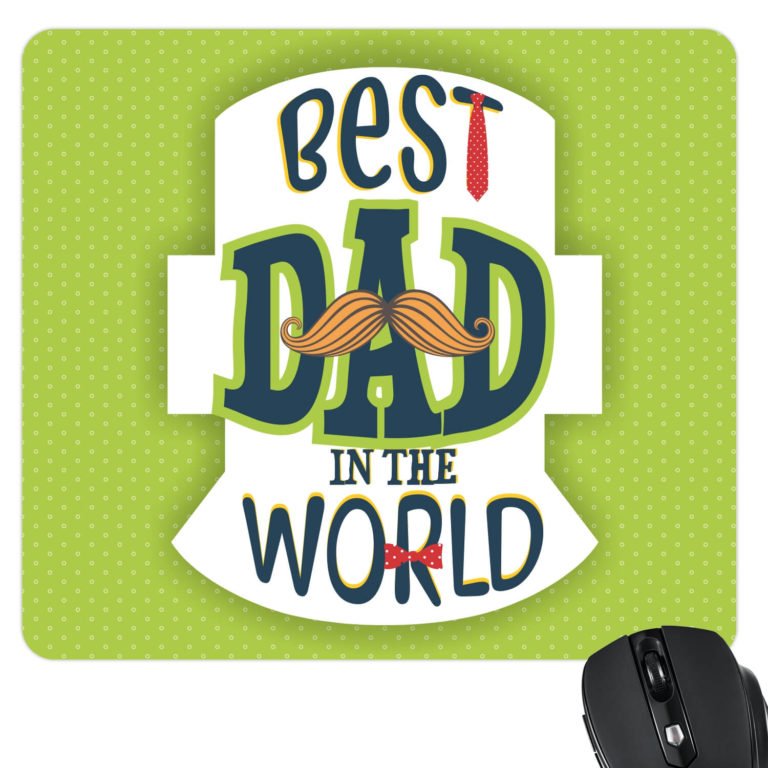 Funky Best Dad in the World Mousepad