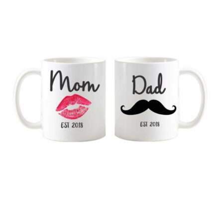 Funky Mom Dad Couple Coffee Mug - Image 2