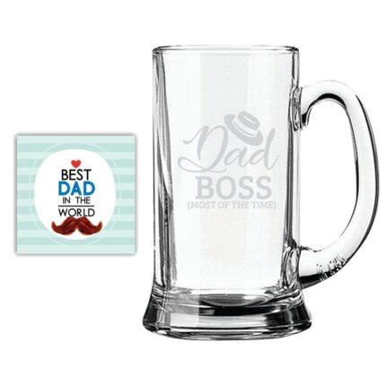 Funny Dad Boss Beer Mug