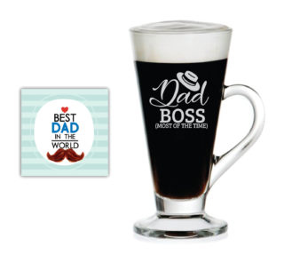 Funny Dad Boss Engraved Tea Mug