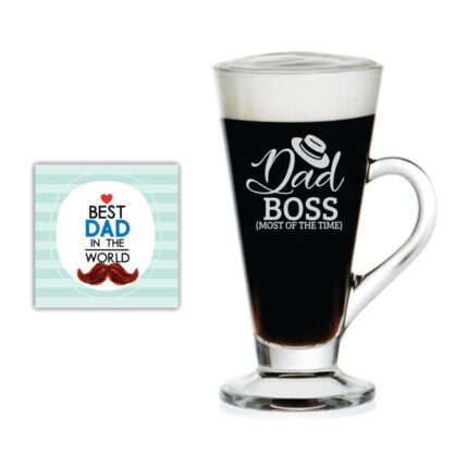 Funny Dad Boss Engraved Tea Mug