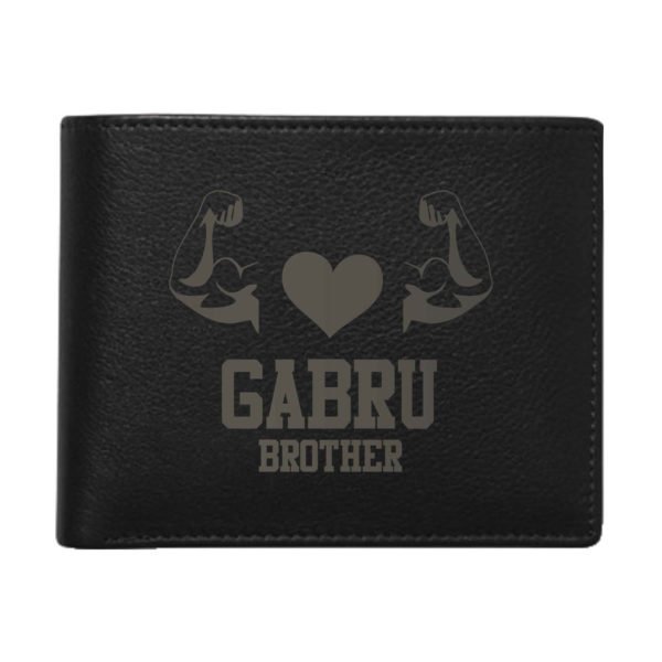 Gabru Brother Men's Leather Wallet for Brother