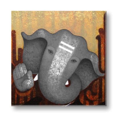 Euphoric Ganesha Canvas Frame - Image 3