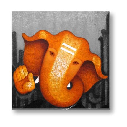 Euphoric Ganesha Canvas Frame - Image 2