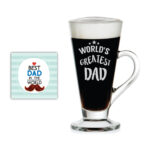Glitzy Worlds Greatest Dad Engraved Tea Mug
