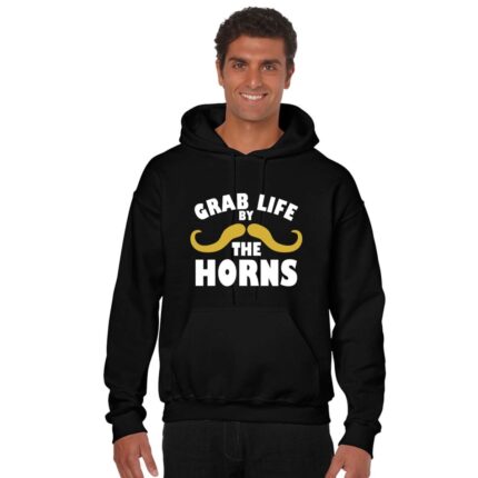 Grab Life By Horns Moustache Sweatshirt - Image 2
