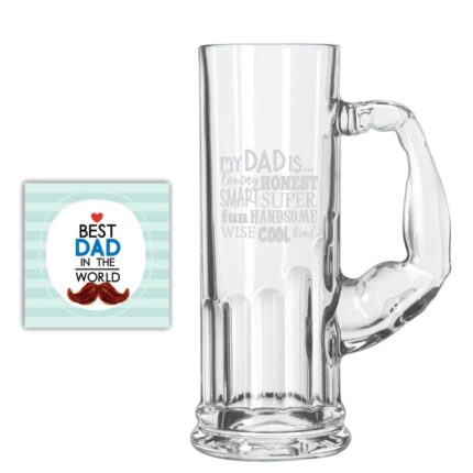 Handsome Cool Dad Beer Mug - Image 3