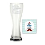 Handsome Cool Dad Beer Pilsner Glass