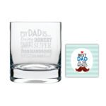 Handsome Cool Dad Whiskey Glass