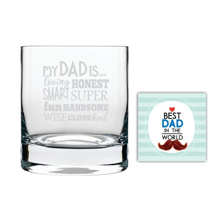 Handsome Cool Dad Whiskey Glass