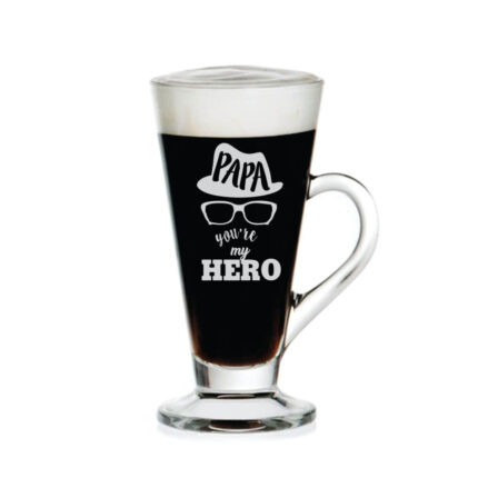 Hero Papa Dad Engraved Tea Mug