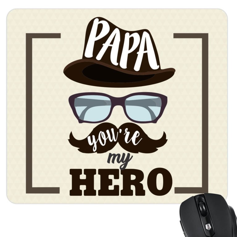 Hero Papa Dad Mousepad