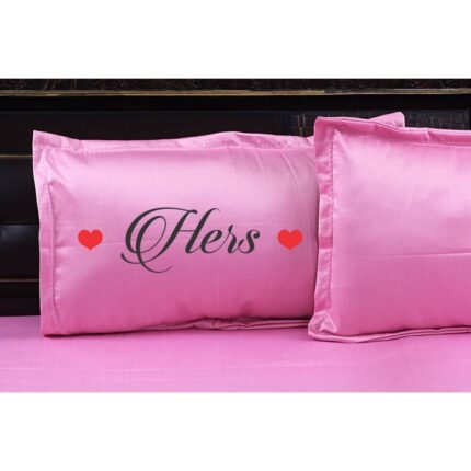 His and Hers Bedsheet with Pillows Cases - Image 19