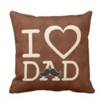 I Love Dad Printed Cushion Cover