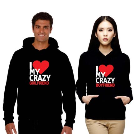 Crazy Boyfriend and Girlfriend Couple Hoodies - Image 5