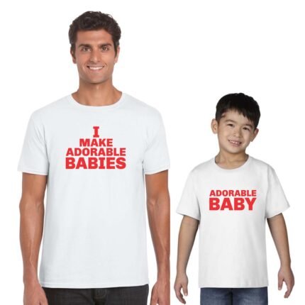 I Make Adorable Babies Parent and Child Tshirts