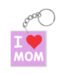 I Love Mom Keychain