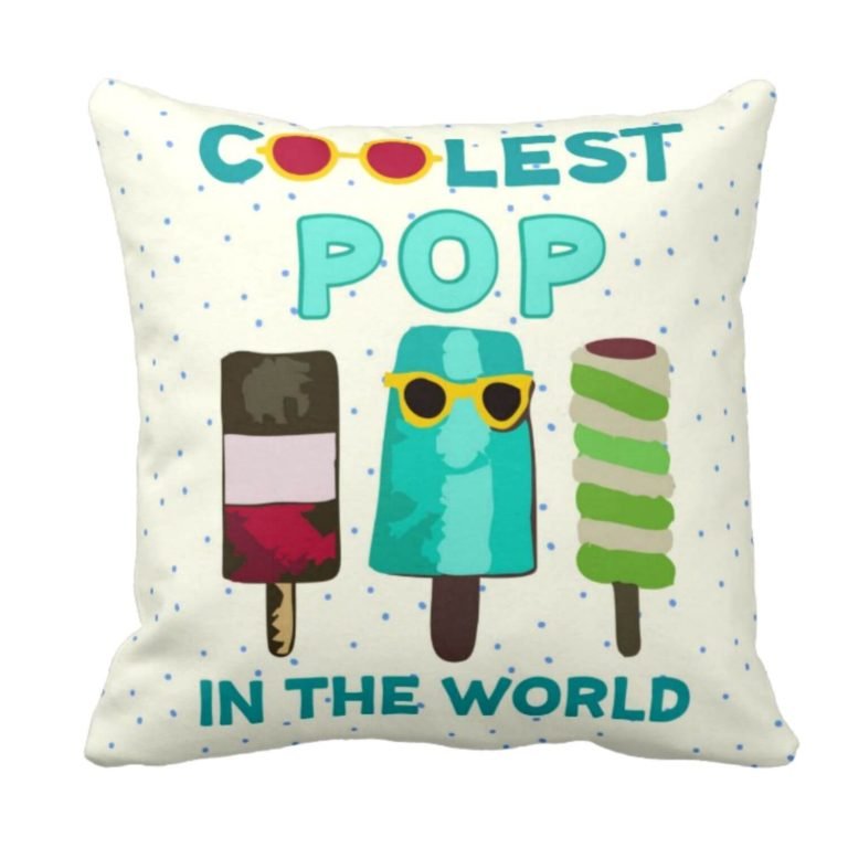 Icecream Coolest Pop in the World Cushion Cover