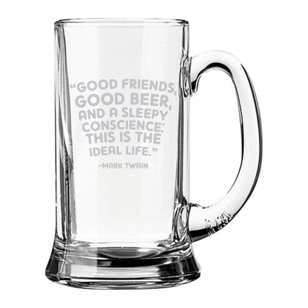 Ideal Life Engraved Beer Mug
