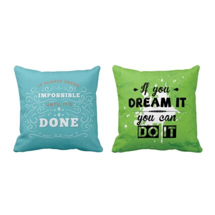 Dream it Do it Quotes Cushion Covers Set of 2